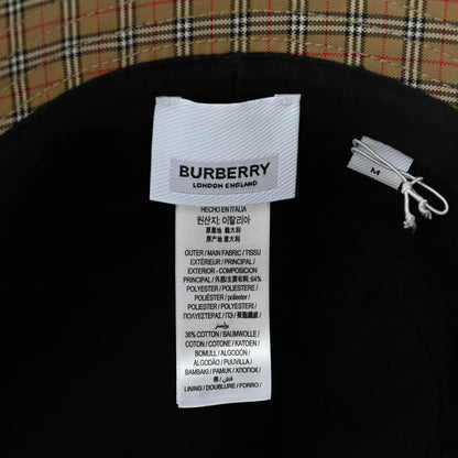 Burberry Technical Cotton Micro Check Bucket Hat M 8 of 8