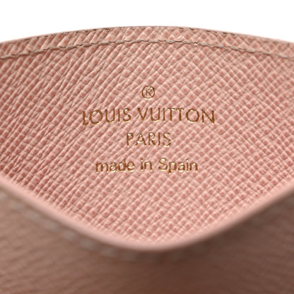 Louis Vuitton Damier Azur Daily Card Holder Rose Ballerine 6 of 8