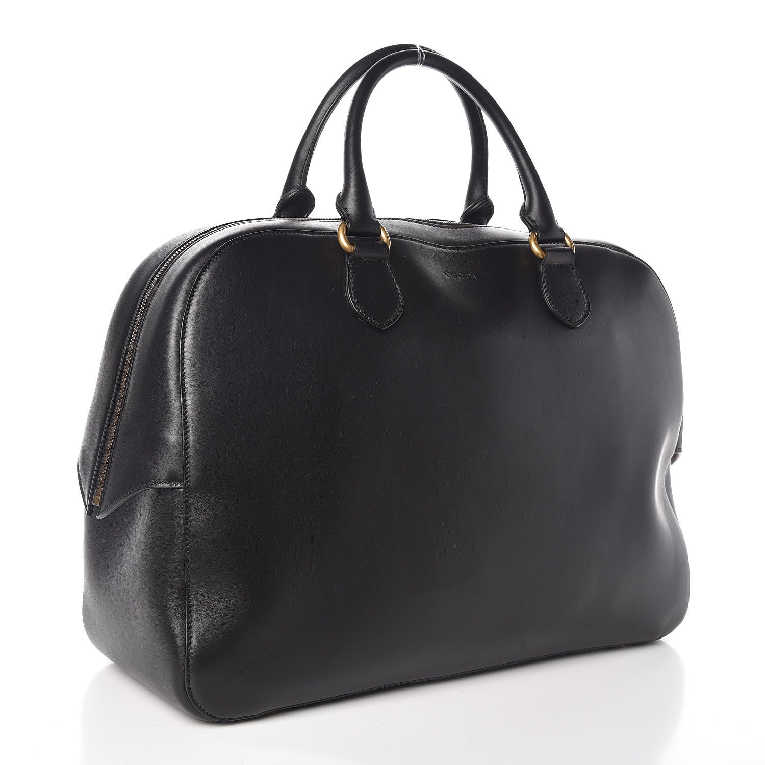 Gucci Calfskin Embossed L'Aveugle Par Amour Duffle Black 3 of 7
