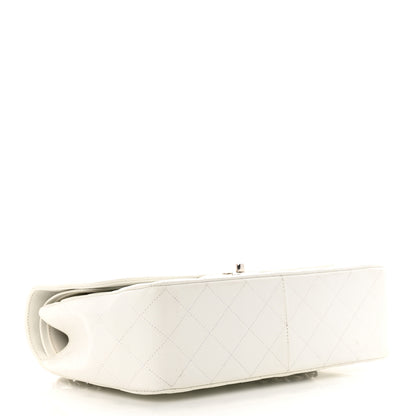 Chanel Caviar Quilted Jumbo Double Flap White 4 of 15