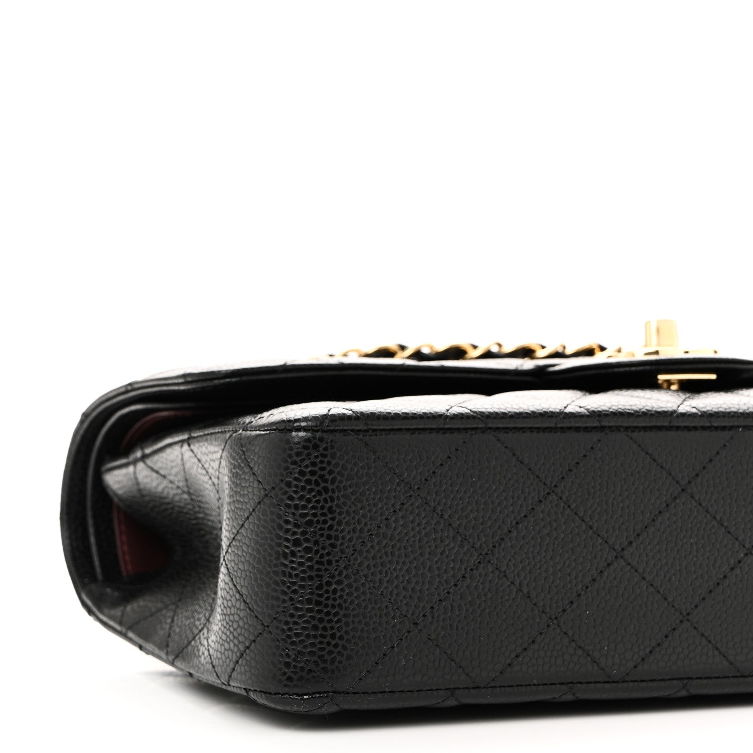 Chanel Caviar Quilted Medium Double Flap Black 9 of 11