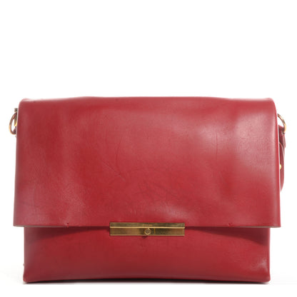 Celine Palmelato Calfskin Blade Flap Red 1 of 10