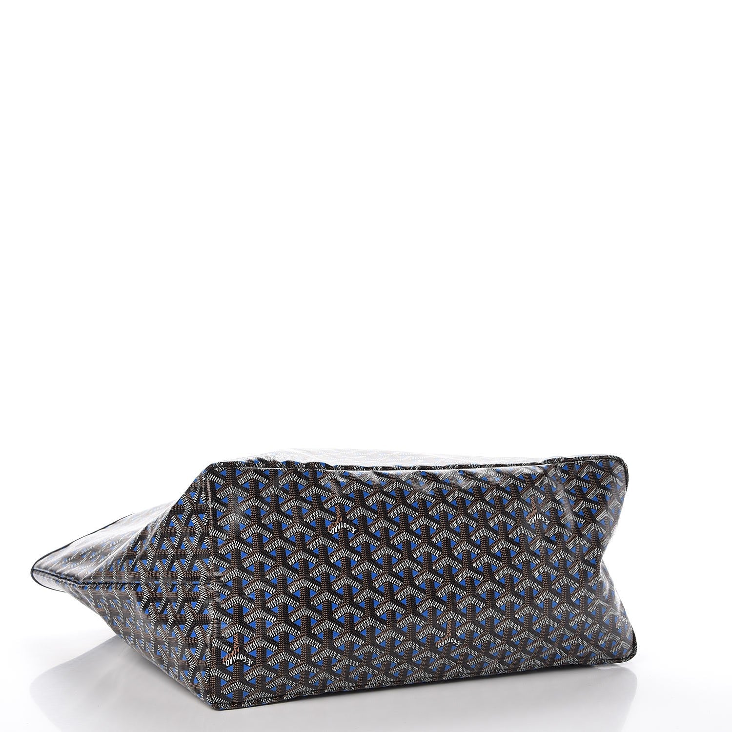 Goyard Goyardine Saint Louis Claire Voie GM Black Blue 5 of 10