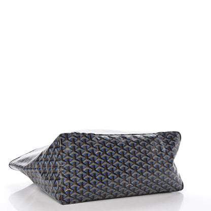 Goyard Goyardine Saint Louis Claire Voie GM Black Blue 5 of 10