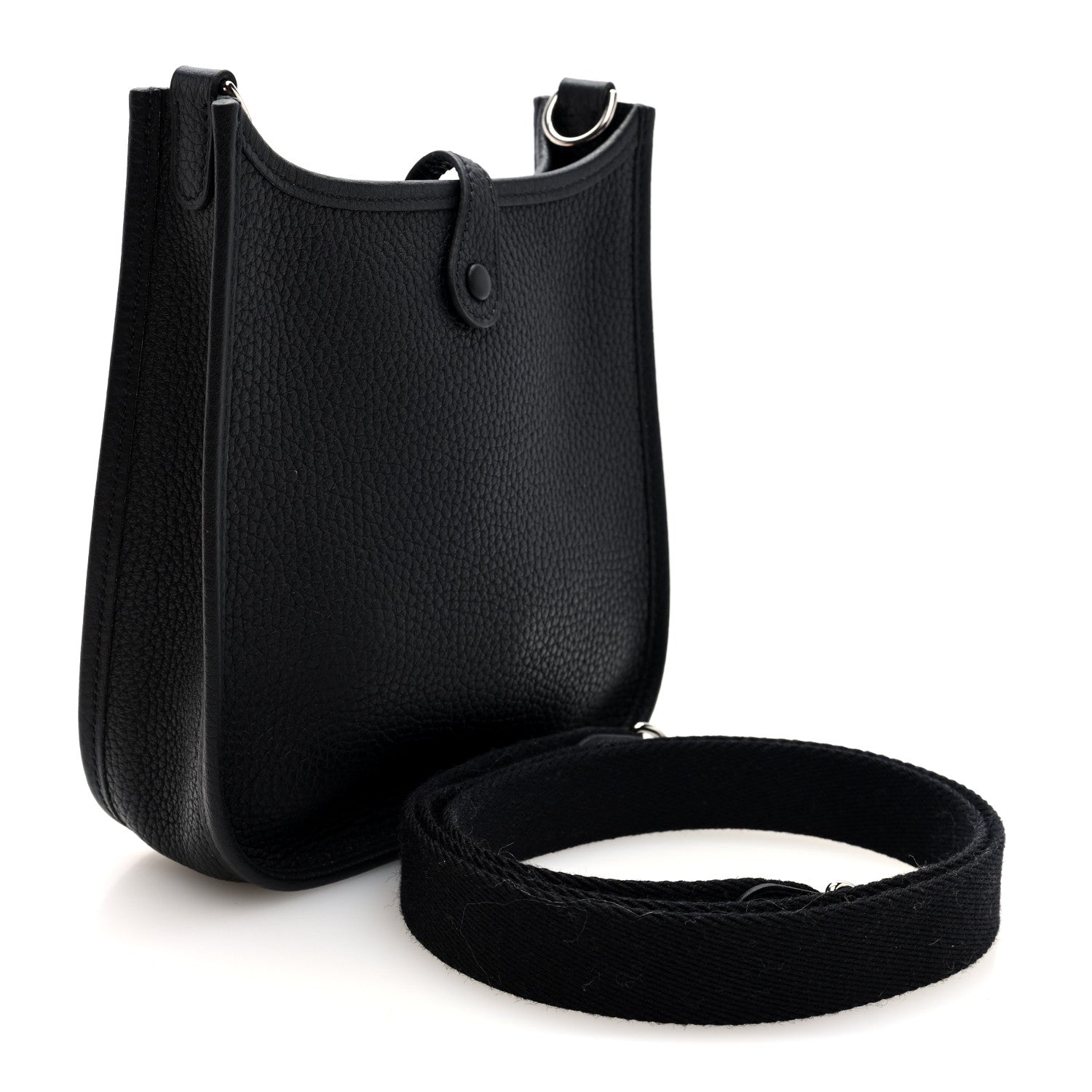 Hermes Taurillon Clemence Evelyne TPM Black 3 of 11