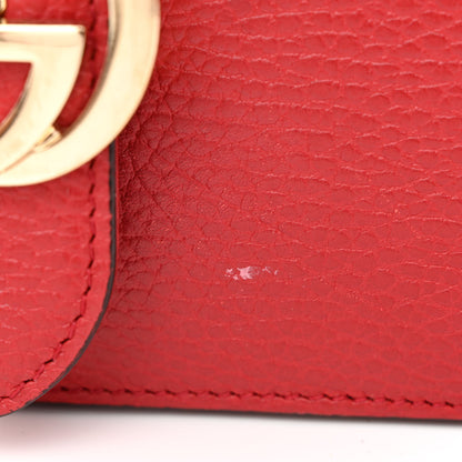 Gucci Dollar Calfskin Interlocking G Shoulder Bag Red 12 of 12