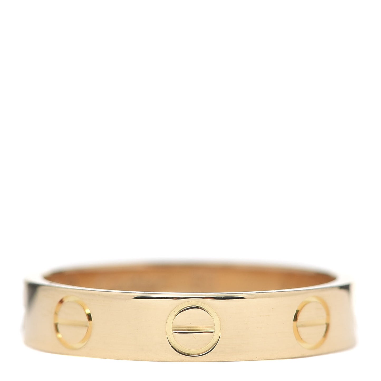 18K Yellow Gold 3.5mm LOVE Wedding Band Ring 50 5.25