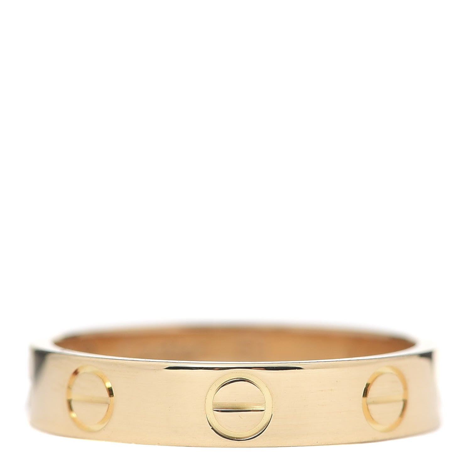 Cartier 18K Yellow Gold 3.5mm LOVE Wedding Band Ring 50 5.25 1 of 4