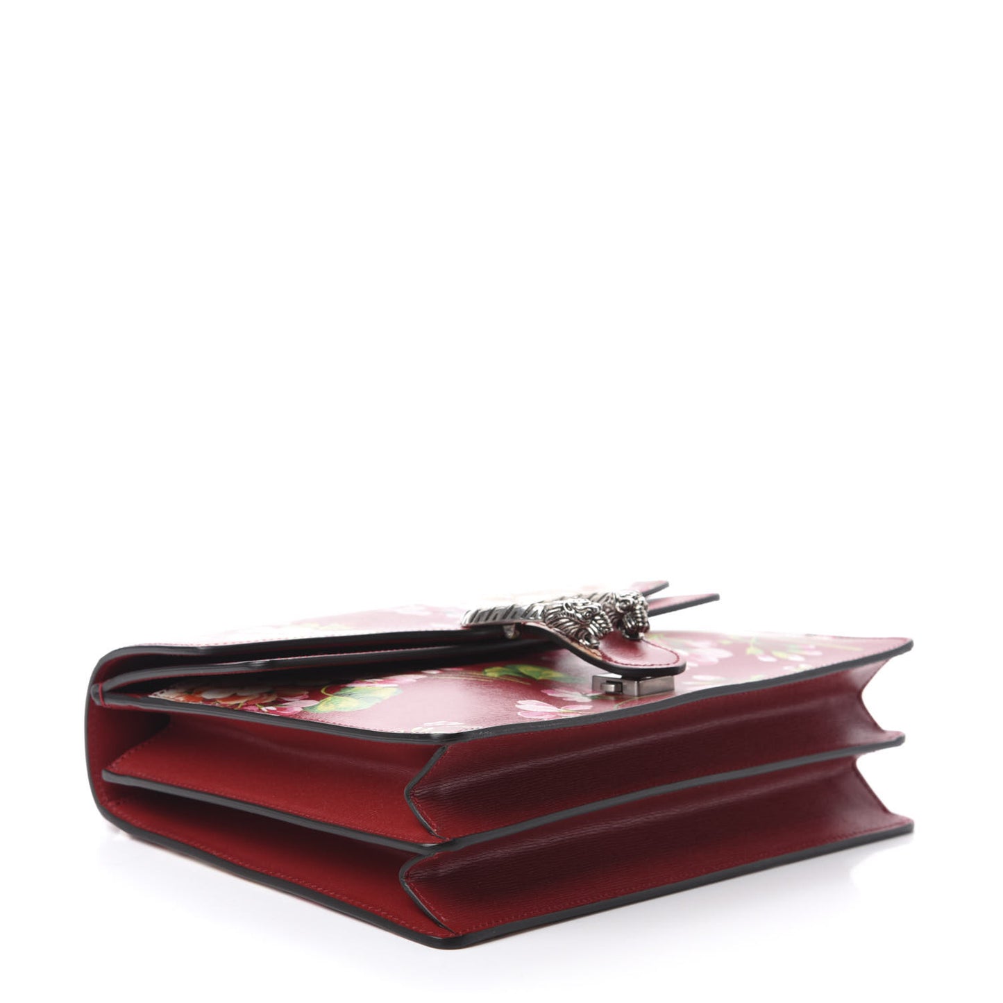 Calfskin Blooms Print Medium Dionysus Shoulder Bag Romantic Cherry Multicolor
