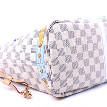 Louis Vuitton Damier Azur Summer Trunks Forte Dei Marmi Neo Neverfull MM 7 of 18