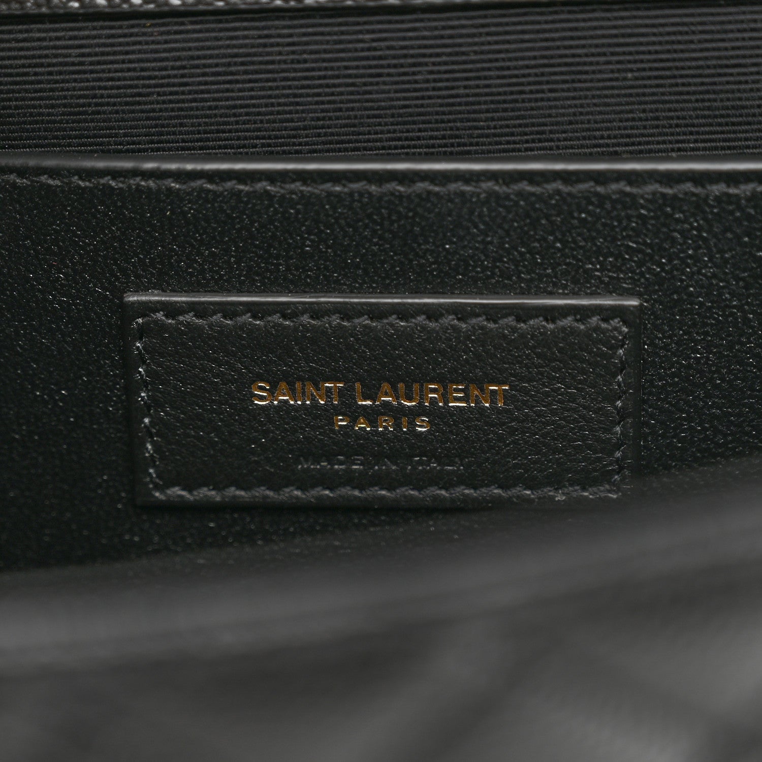 Saint Laurent Grain De Poudre Textured Mixed Matelasse Triquilt Medium Monogram Satchel Black 6 of 10