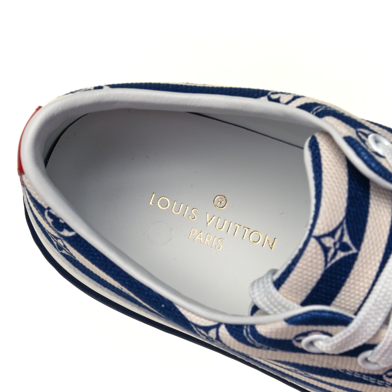 Louis Vuitton Canvas Escale Stellar Sneakers 38 Blue 6 of 7