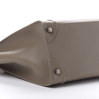 Celine Drummed Calfskin Mini Luggage Souris 9 of 10