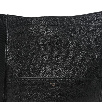 Celine Soft Grained Calfskin Sangle Bucket Bag Black 7 of 10