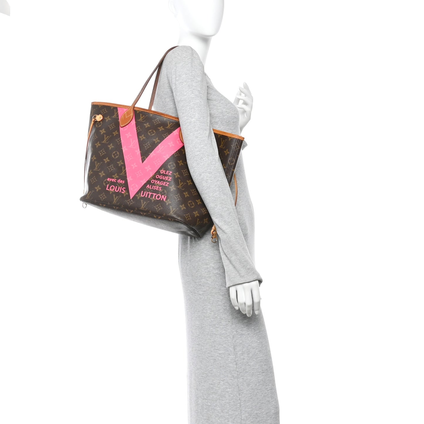 Monogram V Neverfull MM Grenade