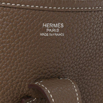 Hermes Taurillon Clemence Evelyne III GM Etoupe 6 of 10