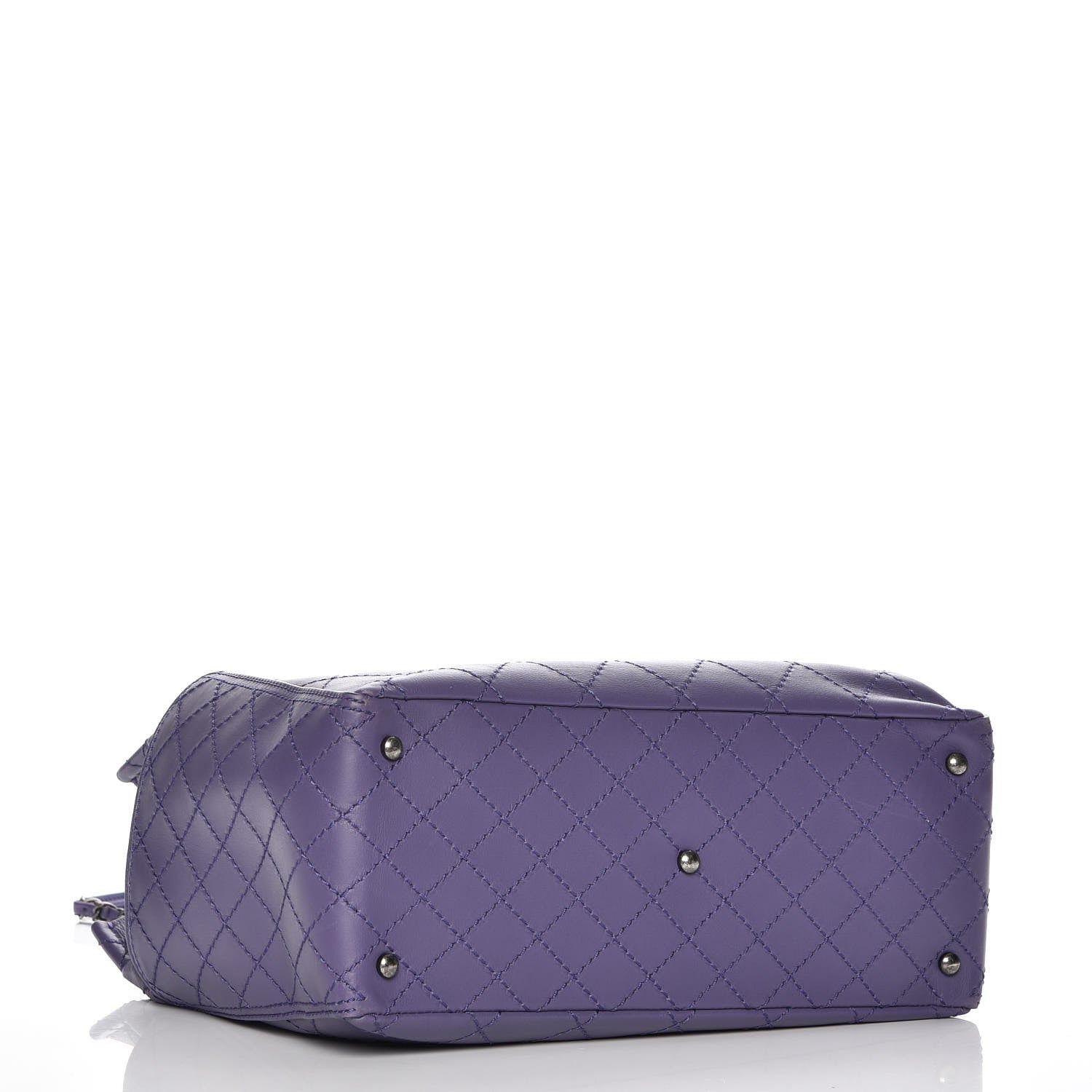 Chanel Calfskin Small CC Pocket Tote Purple 5 of 8