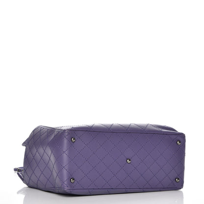 Chanel Calfskin Small CC Pocket Tote Purple 5 of 8