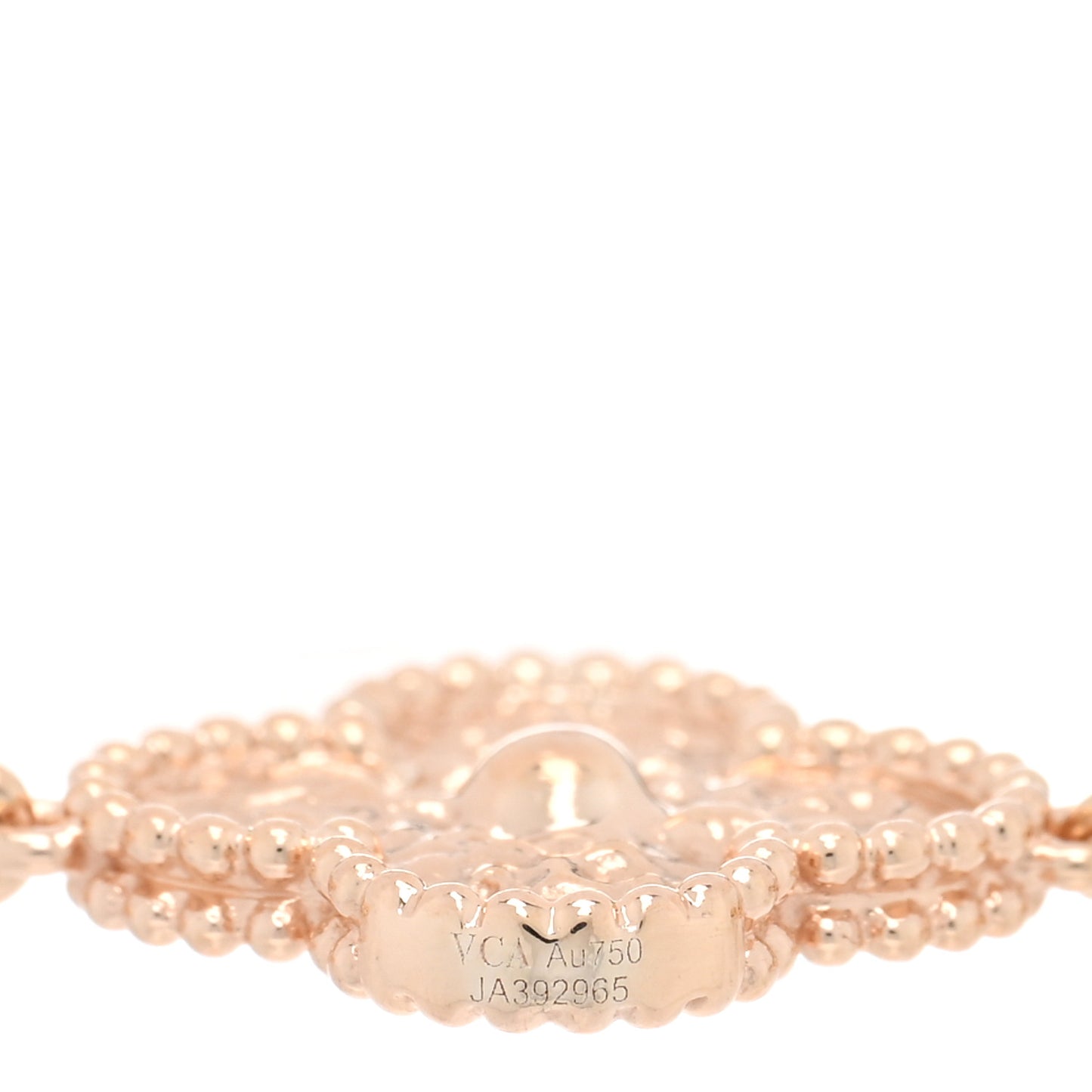 18K Rose Gold 5 Motifs Vintage Alhambra Bracelet