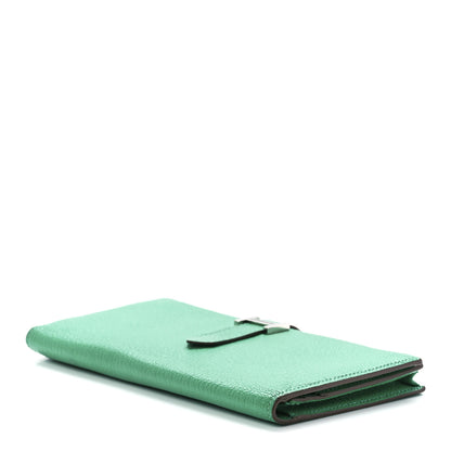Hermes Chevre Mysore Bearn Gusset Wallet Menthe 12 of 15