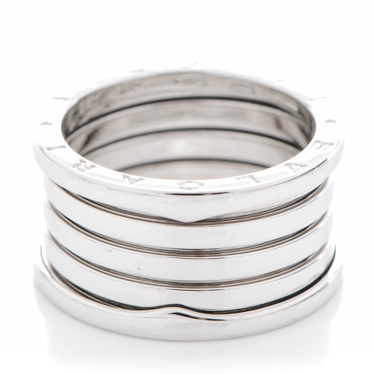 18K White Gold B.Zero1 Four-Band Ring 62 10