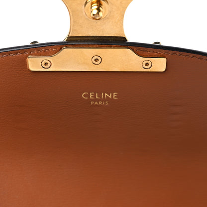 Celine Raffia Calfskin Triomphe Besace Natural Tan 7 of 12