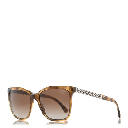 Chanel Polarized Square Chain Sunglasses 5325 Tortoise 1 of 9