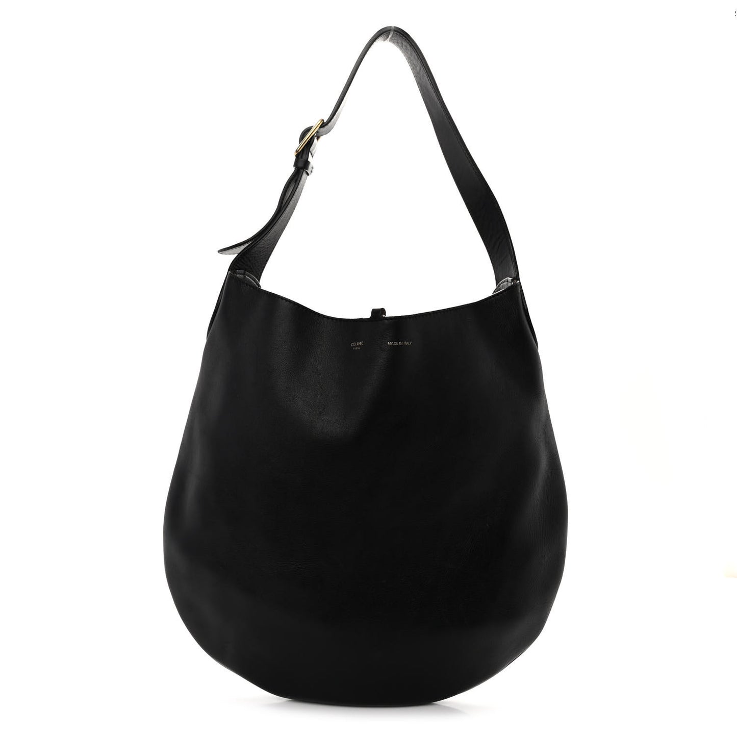 Supple Calfskin Hobo Black