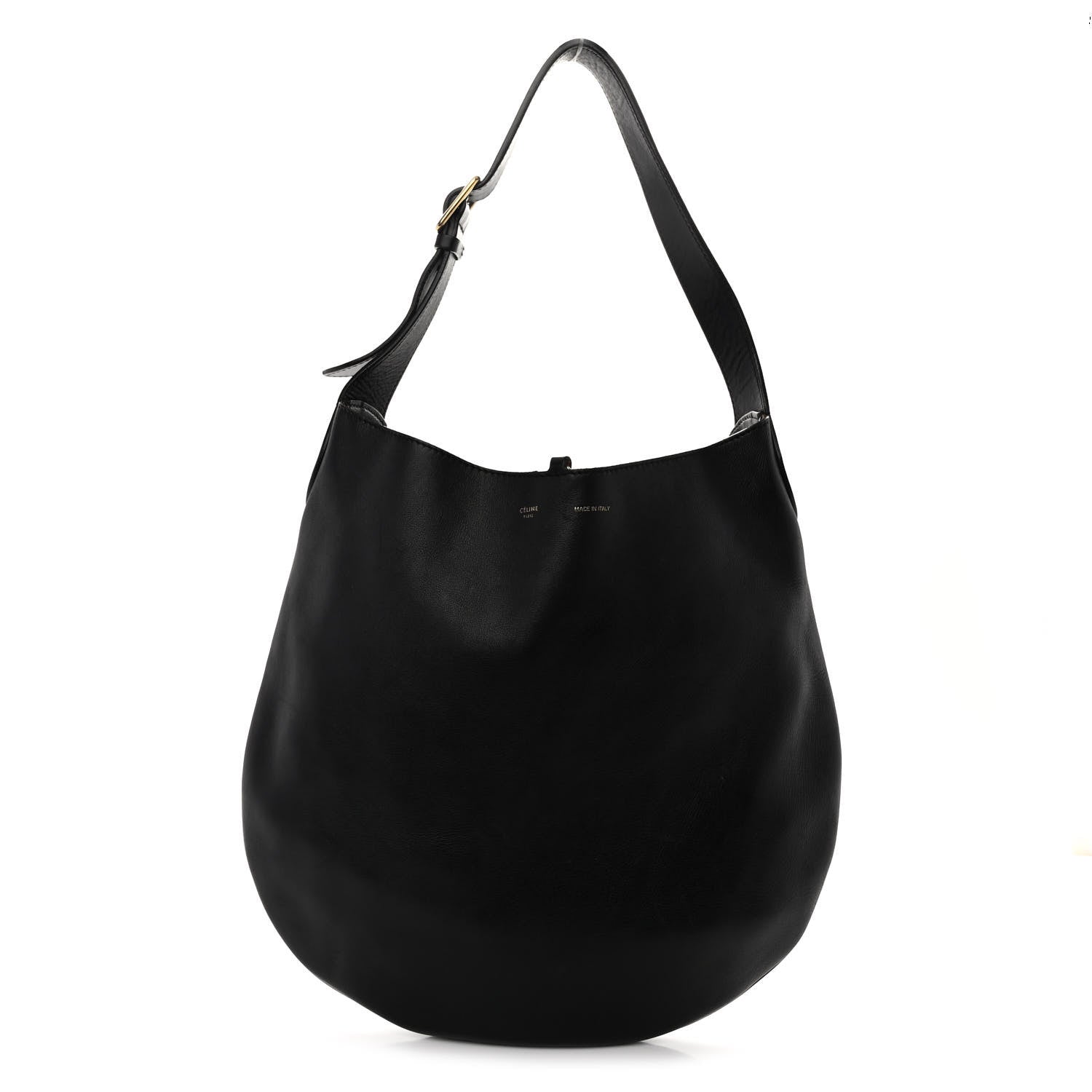 Celine Supple Calfskin Hobo Black 1 of 10