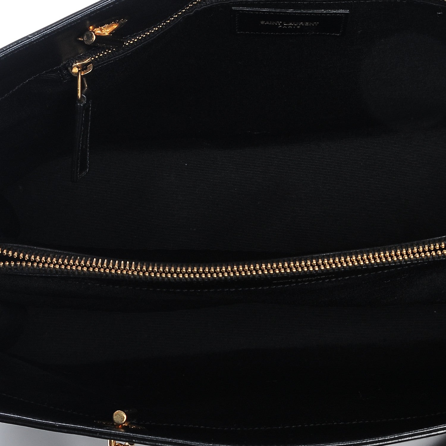 Saint Laurent Calfskin Classic Monogram Shopping Bag Black 5 of 6