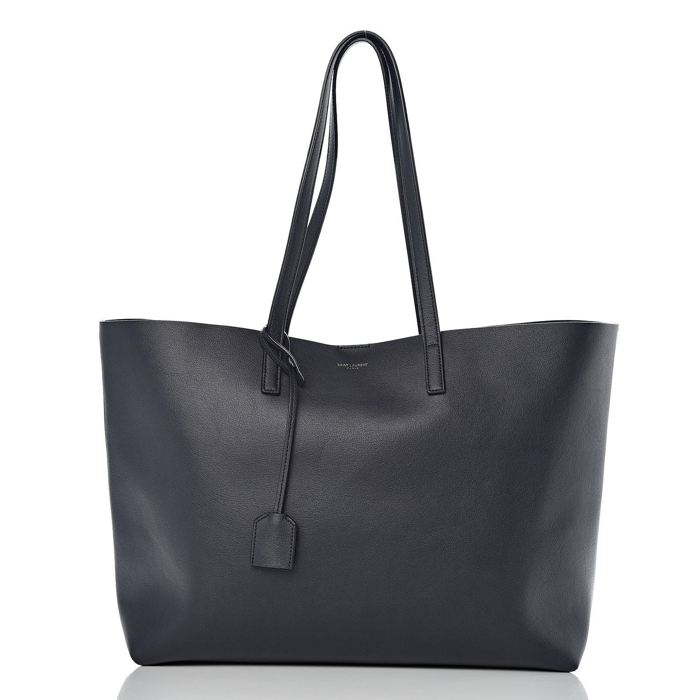 Calfskin Large Shopping Tote Deep Marine