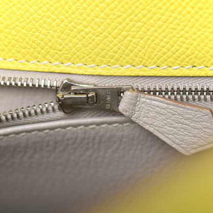 Hermes Epsom Candy Kelly Retourne 35 Lime Gris Perle 29 of 42