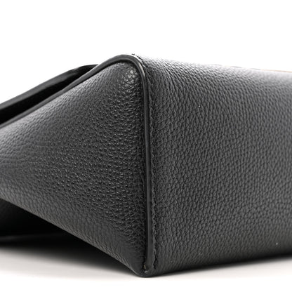 Burberry Coated Canvas Calfskin Vintage Check Medium Note Crossbody Bag Black 9 of 14