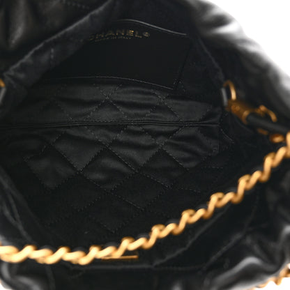 Chanel Shiny Calfskin Quilted Mini Chanel 22 Black 6 of 10