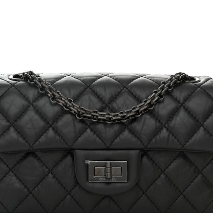 Chanel Aged Calfskin Quilted 2.55 Reissue Mini Flap So Black 8 of 11