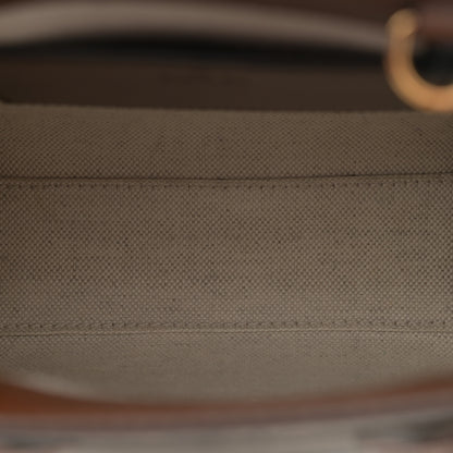 Gucci GG Supreme Monogram Azalea Calfskin Mini Retro Interlocking G Tote Bag Beige Ebony Brown Sugar 5 of 12