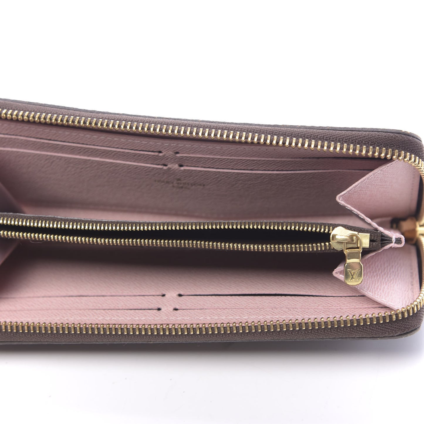 Monogram Clemence Wallet Rose Ballerine