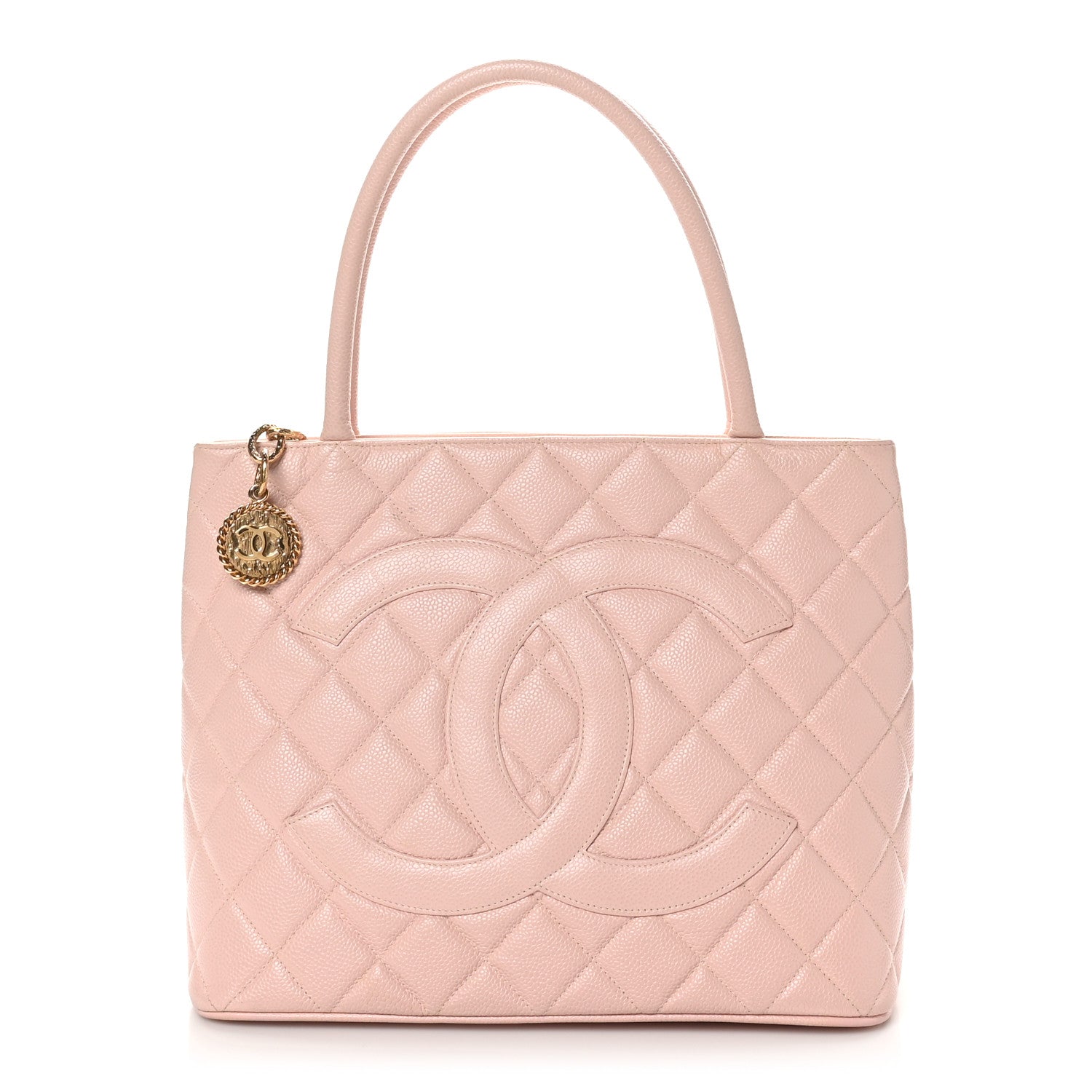 Chanel Caviar Quilted Medallion Tote Light Pink 1 of 10
