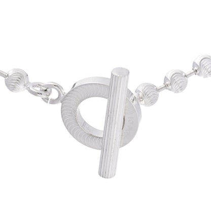 Gucci Sterling Silver Boule Toggle Necklace 4 of 6