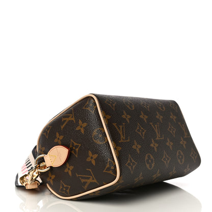Louis Vuitton Monogram Speedy Bandouliere 20 Black 4 of 9
