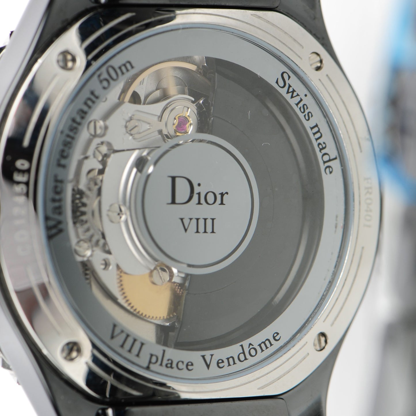 Stainless Steel Ceramic 38mm Dior VIII Automatic Watch Black