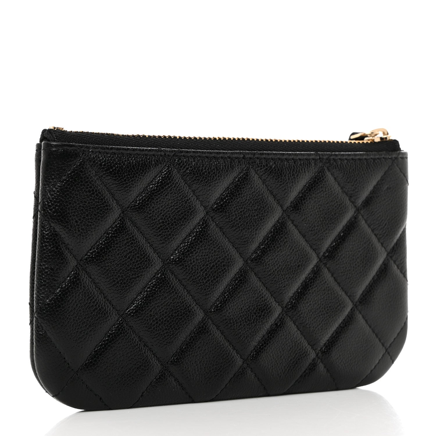 Chanel Caviar Quilted Studded CC Small Pouch Black 3 of 8