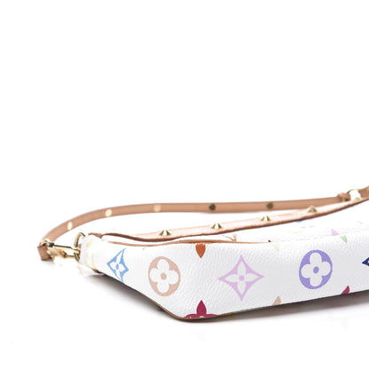 Louis Vuitton Monogram Multicolor Pochette Accessories White 7 of 10