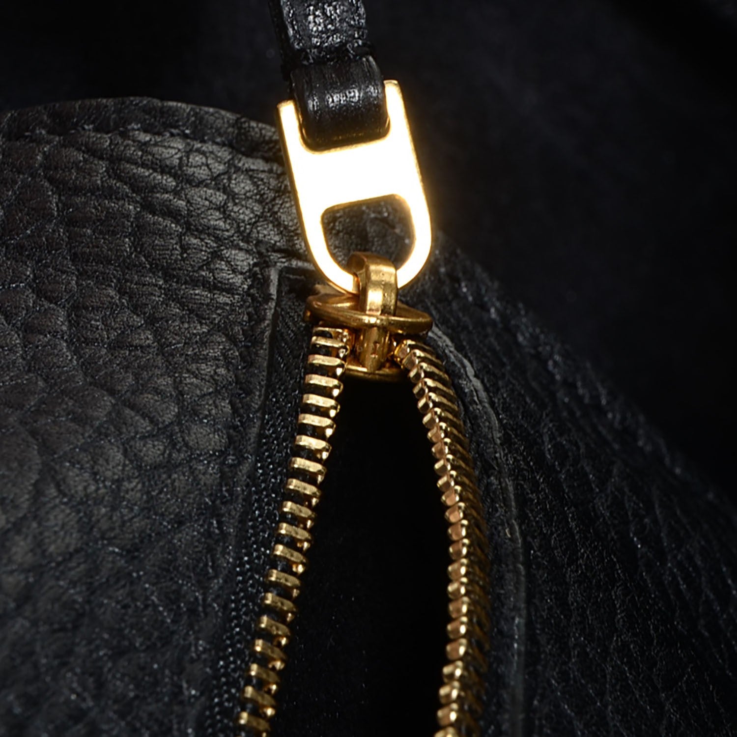 Celine Crisped Calfskin Mini Tie Knot Tote Black 8 of 9