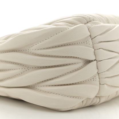 Miu Miu Nappa Matelasse Small Wander Hobo White 8 of 10