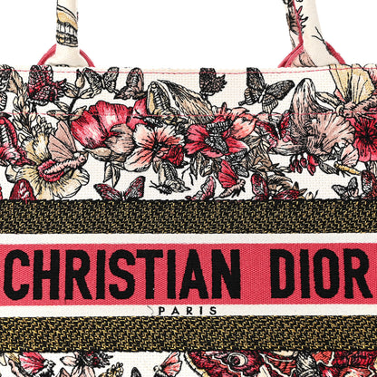 Christian Dior Canvas Embroidered Medium Butterfly Print Book Tote Multicolor 8 of 14