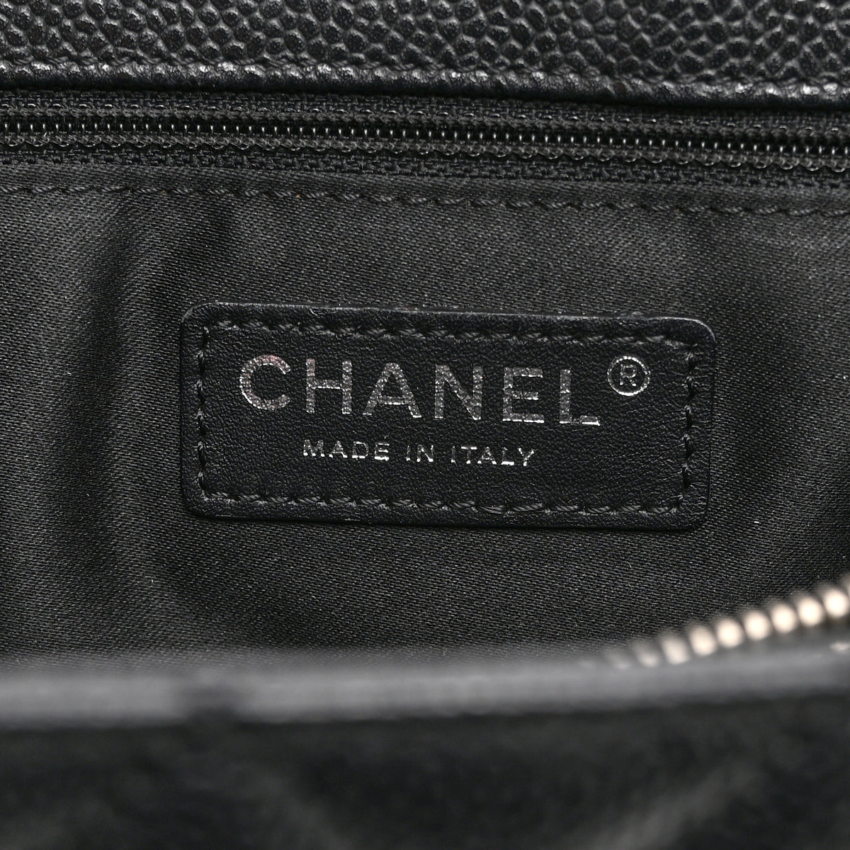 Caviar Quilted Grand Shopping Tote GST Black