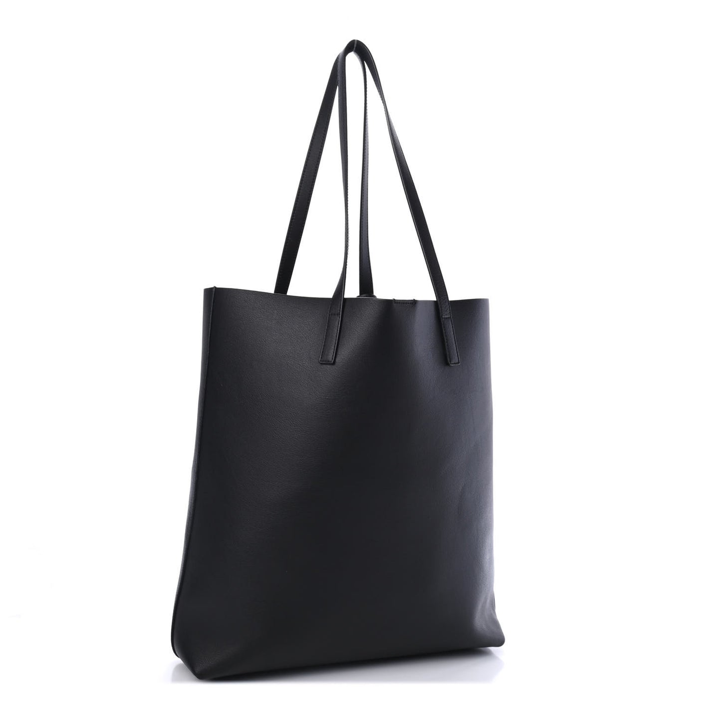 Calfskin Medium Shopping Tote Black