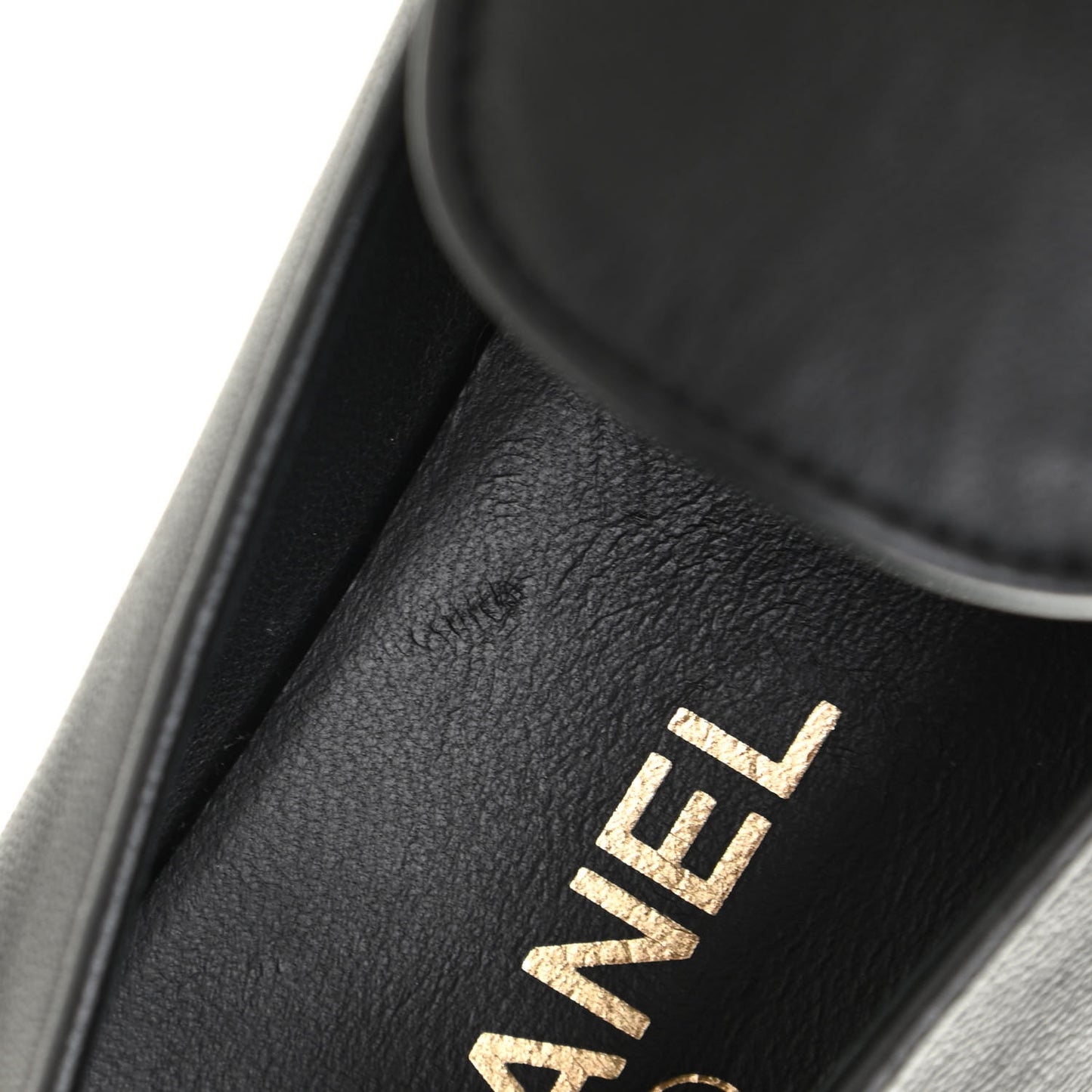 Lambskin Quilted Womens CC Loafers 41 Black