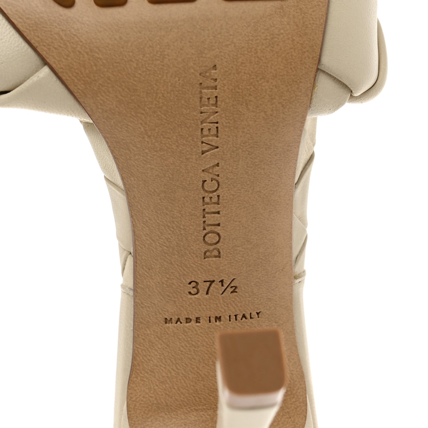 Bottega Veneta Nappa Maxi Intrecciato Lido Mule Sandals 37.5 Wax 5 of 6